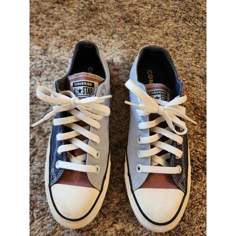 Custom Converse Chuck Taylor All Star Low Top Multicolor Women 7.5 Victoria
